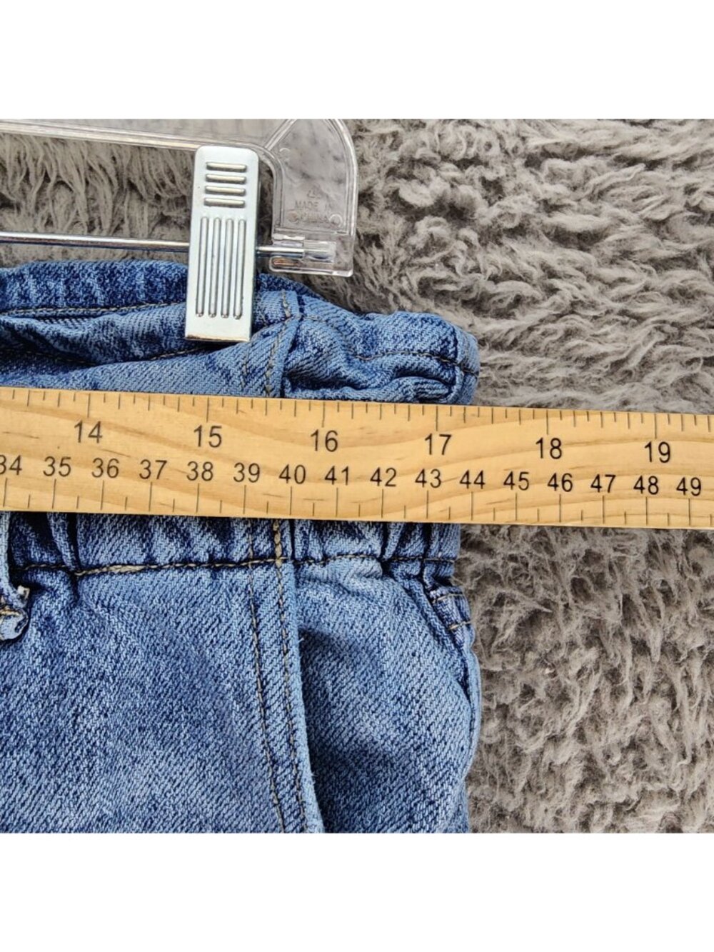 KanCan Shorts Womens 31 Blue Stretch Denim Jean Jorts - Picture 5 of 13